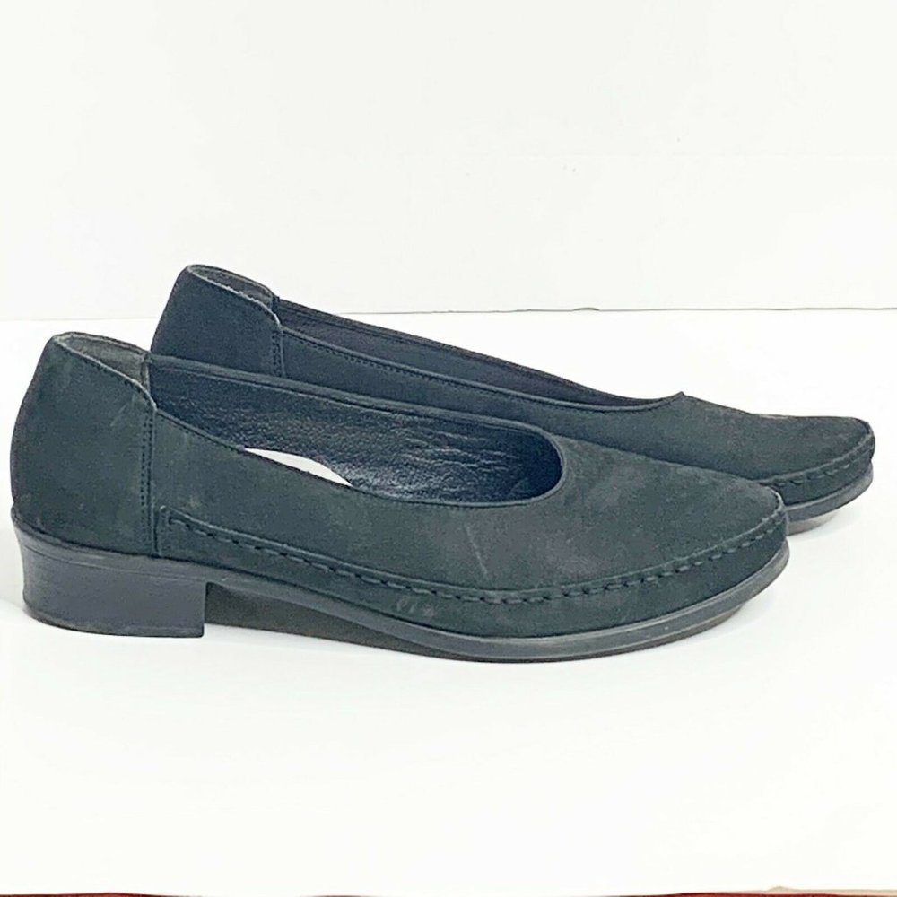 Rieker Shoes Women 6 1/2 Black Faux Leather Heel